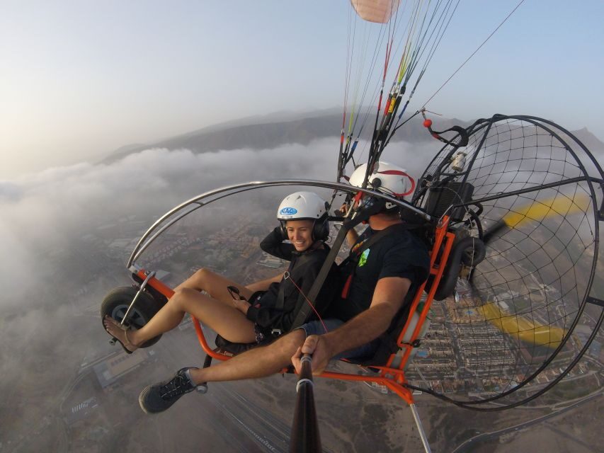 Adeje: Paratrike Flying Tour with Hotel Pickup and Photos - Photos and video: 5 GoPro shots plus an upgrade if you want it