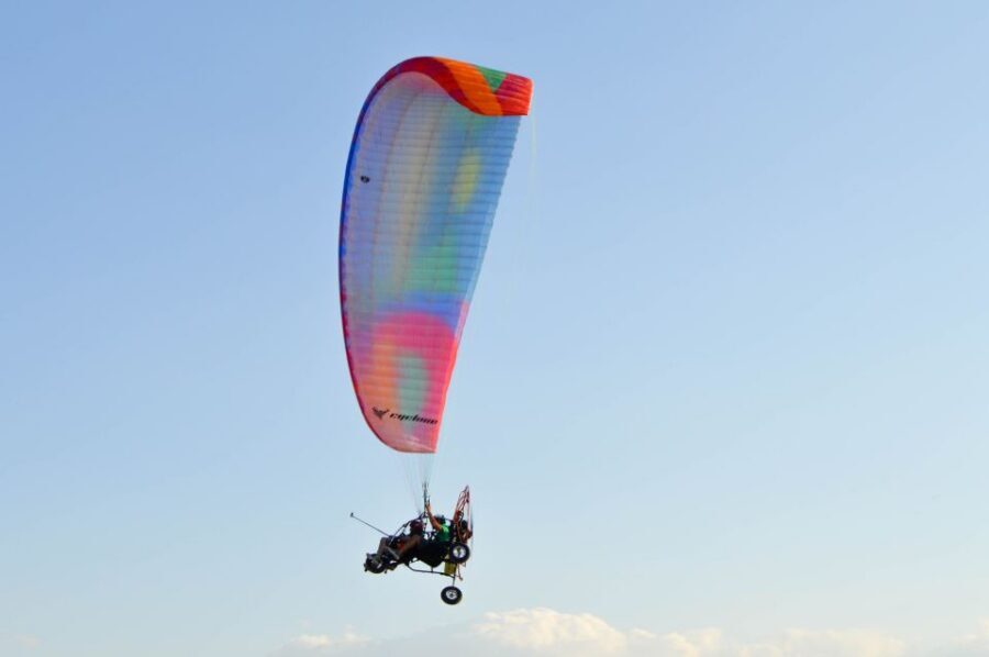Adeje: Paratrike Flying Tour with Hotel Pickup and Photos - Getting ready in Adeje: helmets, life jacket, and first nerves