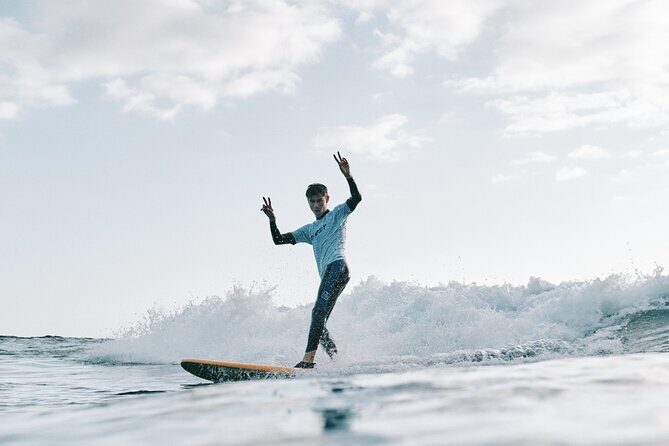 Group Surf Lesson at Playa de las Américas - Safety and instructor support when wave conditions change