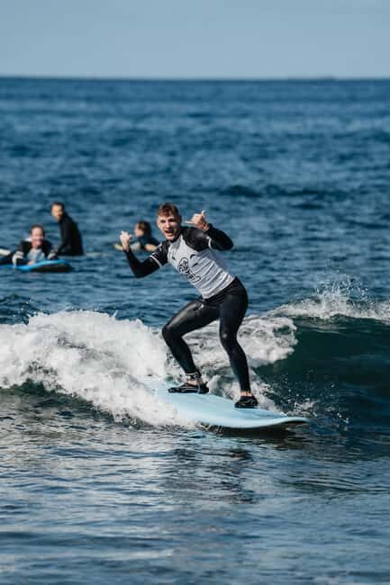 Playa de las Américas : Group Surf Lesson - The 2-Hour Lesson Flow: Surf School to Standing on the Board