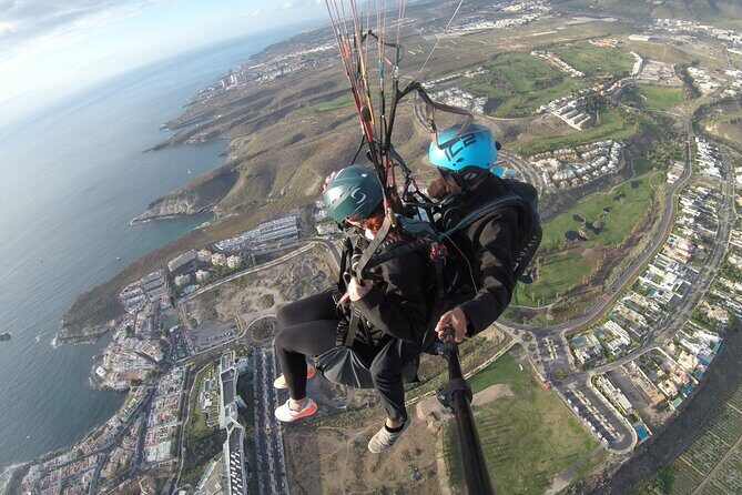 Private Paragliding Flight Experience in Tenerife - Safety setup: harness, helmet, and instructors who keep it calm