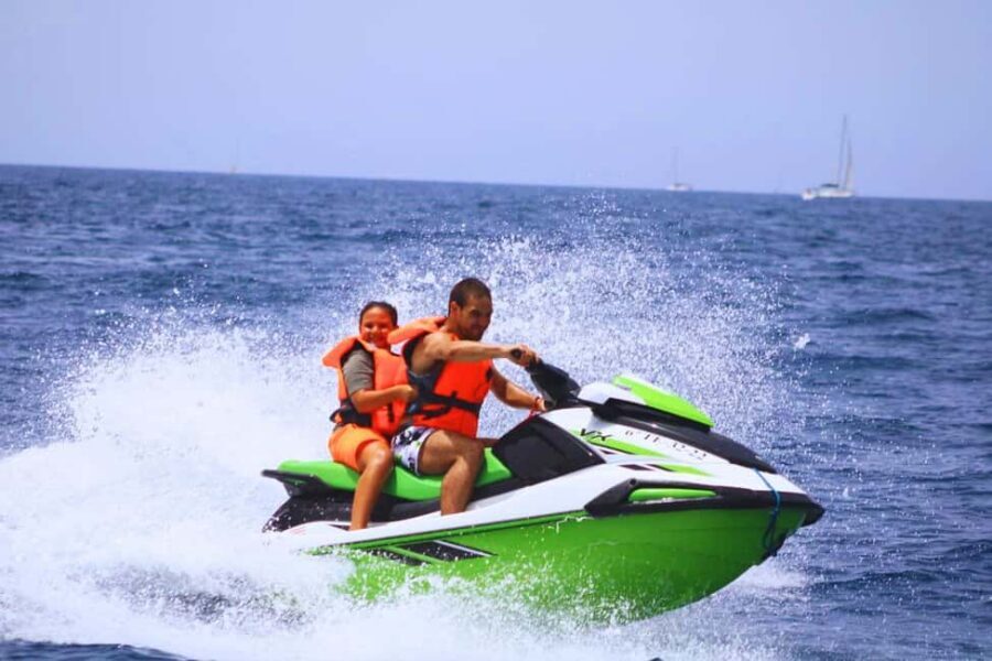 Puerto Colón: Kawasaki Jet Ski Tour Along Tenerife's Coast - The 1-hour schedule: the ride is split, not one long blur
