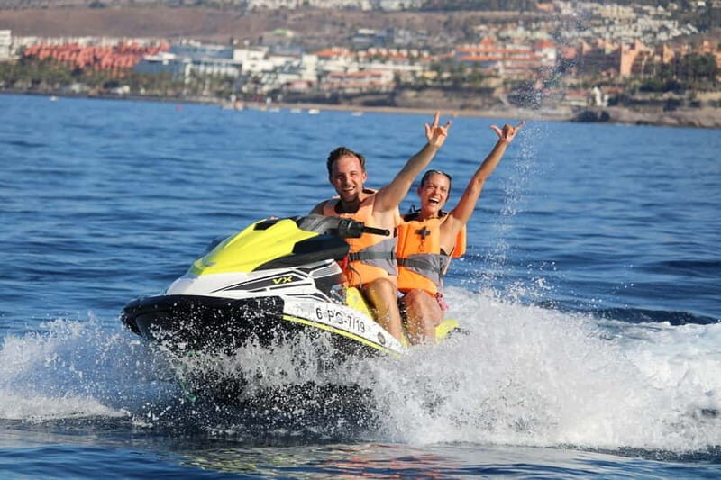 Puerto Colón: Tenerife Coast Jet Ski Tour with Photos - Yamaha time: the pace, the waves, and how hard you can ride