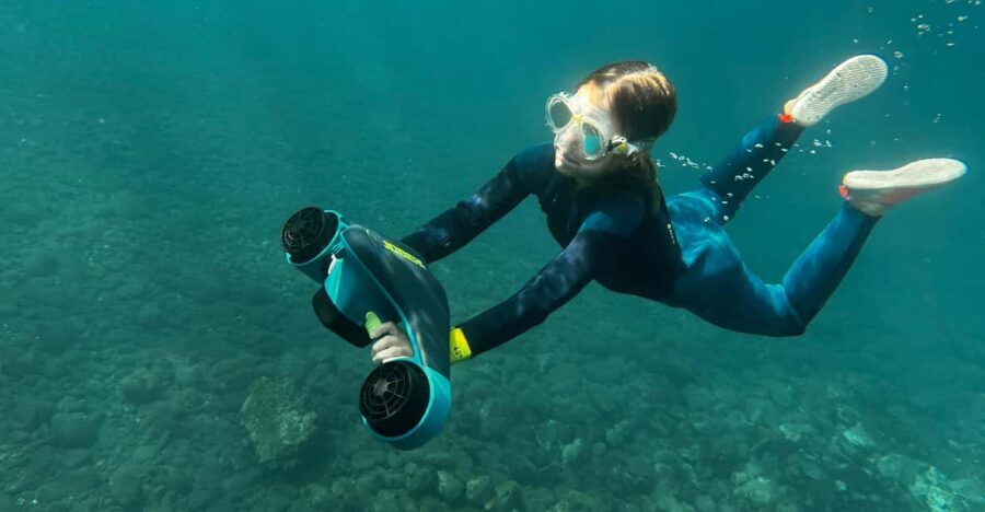 Scooter fun snorcel tour in turtle area - Abades Beach: the protected starting point you’ll want before you gear up