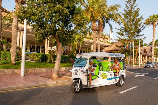 Secret Volcano Tour by Tuk Tuk in Costa Adeje - Passing Aqualand and Fanabe: Big Resort Views from the Road