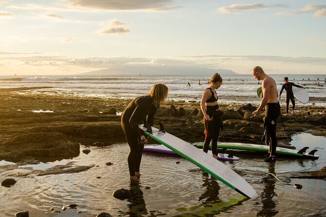 Small Group Surf Lesson in Playa de las Americas - Weather and conditions: plan for flexibility, not certainty