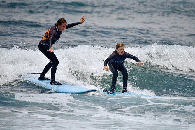 small group surf lesson in Playa de las Américas,Tenerife - Coaching That Builds Confidence (Not Just Cool Photos)