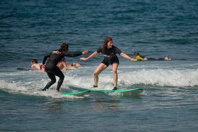 small group surf lesson in Playa de las Américas,Tenerife - A Practical Plan for Your Day in Tenerife