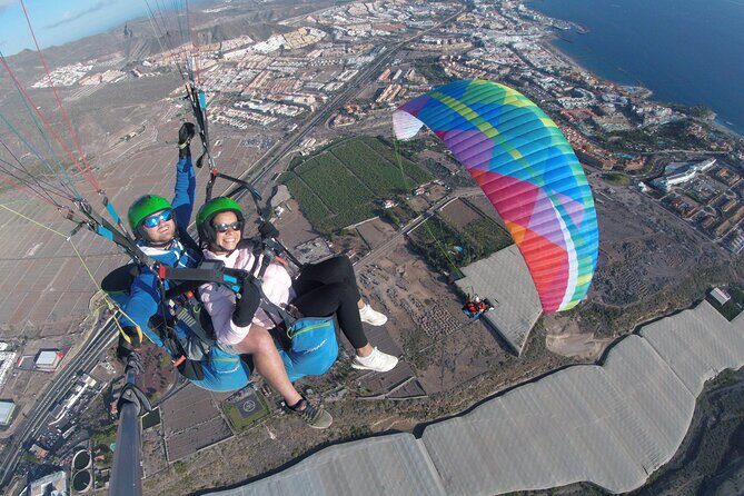 Tandem Paragliding Flight in Costa Adeje from 1100m - Landing on La Enramada Beach (and the Wind Plan)
