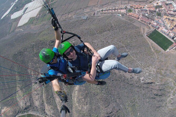 Tandem Paragliding Flight in Costa Adeje from 1100m - The Flight Route Above Adeje: Roques, Ravines, and Sea Views
