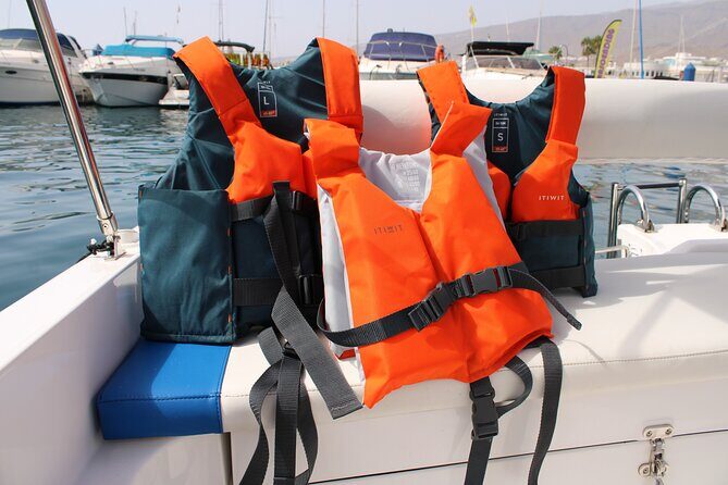 Tenerife Boat Rental in Costa Adeje - Bluetooth music, cooler drinks, and comfort you can actually feel