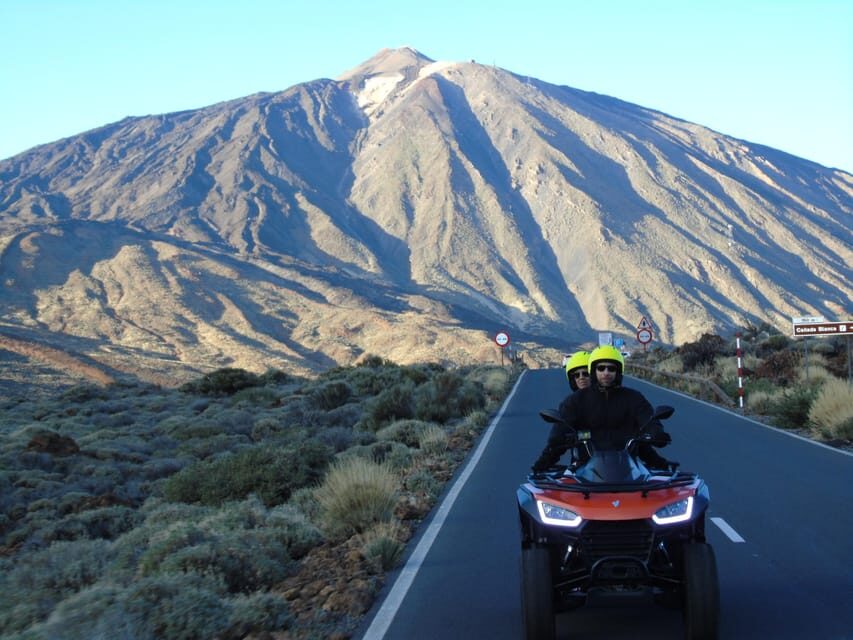 Tenerife Guided Quad Bike Tour to Teide National Park - Mid-ride highlight: Mirador Zapatilla Évora and the sunset timing