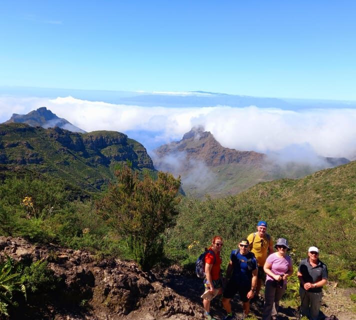 Tenerife: Hiking Above the Village of Masca - Starting on a High Ridge: Short Steep Bits and Laurel Forest Views