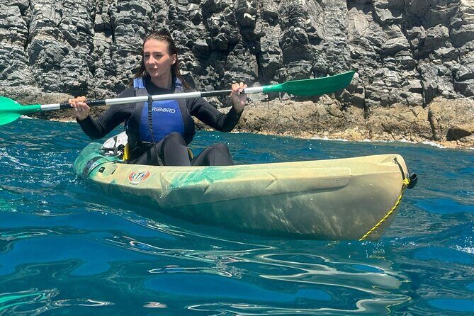 Tenerife Kayak Tour with Marine Wildlife Spotting and Snorkeling - Getting on the water: Playa La Arenita setup and included gear