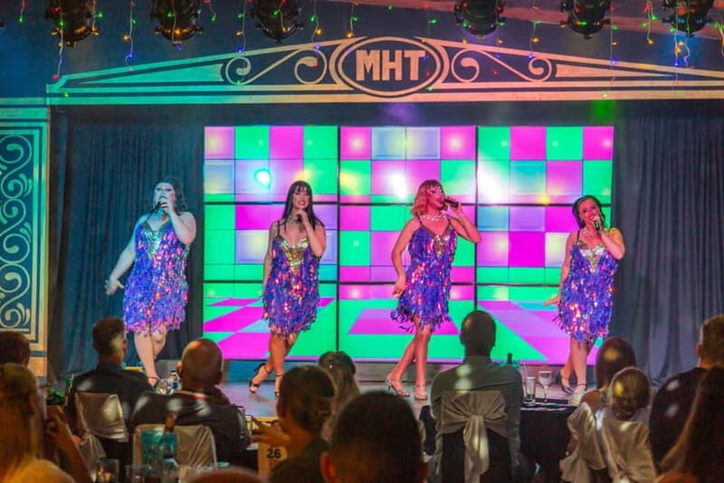 Tenerife: MHT - Music Hall Tavern Comedy Drag Dinner Show - Getting there: Karting Las Americas, vouchers, and transfer limits
