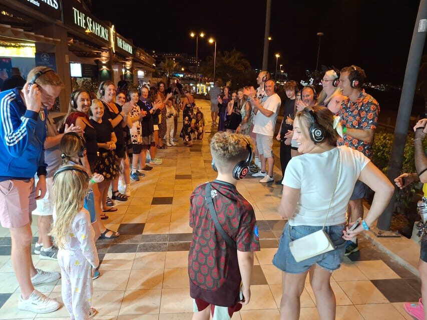 Tenerife: Silent Disco Walking Tour "Mustang Sally's" - Fanabe beachfront dancing: where the tour gets its best payoff