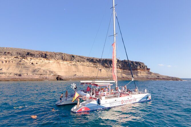 Watching and Listening Whales visiting Los Gigantes&Masca. Food&drinks included - Price and value for a $68.61 half-day catamaran
